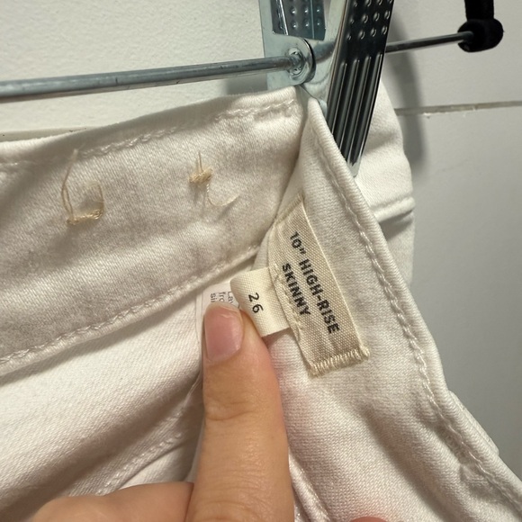 Madewell Women's Skinny Jeans in White - Picture 4 of 4